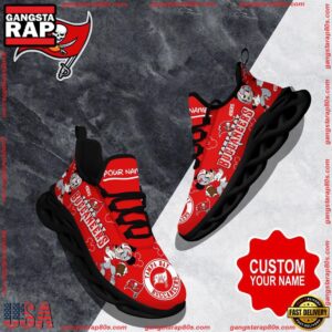National Football League Custom Name Tampa Bay Buccaneers Christmas Air Max Shoes Air Cushion Sneakers