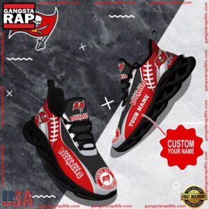 National Football League Custom Name Tampa Bay Buccaneers Shoes Sport Loves Air Max Shoes Air Cushion Sneakers