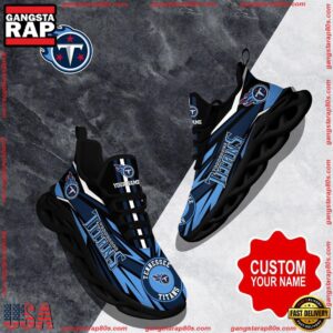 National Football League Custom Name Tennessee Titans Football Air Max Shoes Air Cushion Sneakers