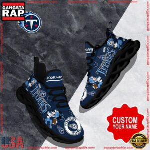 National Football League Custom Name Tennessee Titans Christmas Air Max Shoes Air Cushion Sneakers