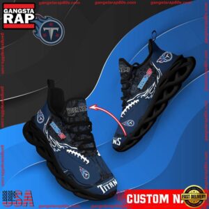 National Football League Custom Name Tennessee Titans Air Max Shoes Air Cushion Sneakers