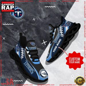 National Football League Custom Name Tennessee Titans Shoes Sport Loves Air Max Shoes Air Cushion Sneakers