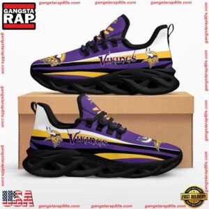 National Football League Minnesota Vikings Max Soul Running Shoes