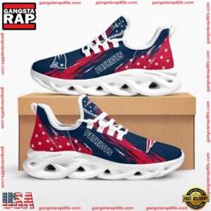 National Football League New England Patriots Stars and Stripes Air Max Shoes Air Cushion Sneakers Running Sneakers