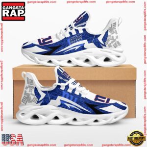 National Football League New York Giants Symbol Geometric Pattern Air Max Shoes Air Cushion Sneakers
