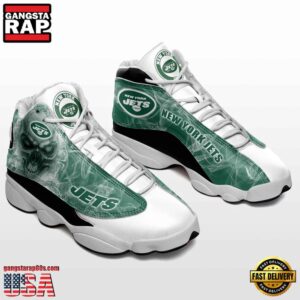 National Football League New York Jets New Design Air Jordan 13 Running Sneakers Shoes
