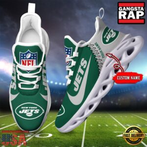 Personalized National Football League New York Jets Name Air Max Shoes Air Cushion Sneakers