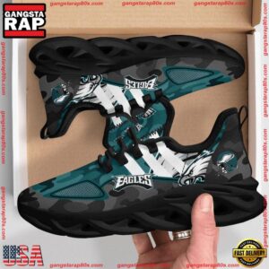 National Football League Philadelphia Eagles Military Camouflage Air Max Shoes Air Cushion Sneakers Running Sneakers
