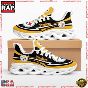 National Football League Pittsburgh Steelers Are Coming Curves Air Max Shoes Air Cushion Sneakers
