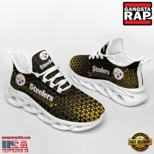 National Football League Pittsburgh Steelers Electrical Circuit Sport Team Air Max Shoes Air Cushion Sneakers