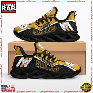 National Football League Pittsburgh Steelers Jumpstart Air Max Shoes Air Cushion Sneakers Running Sneakers