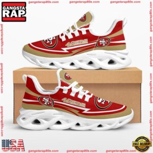 National Football League San Francisco 49ers Are Coming Curves Air Max Shoes Air Cushion Sneakers