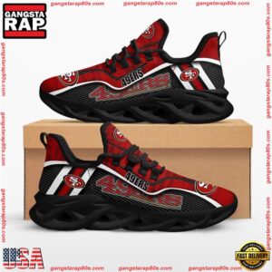 National Football League San Francisco 49ers Jumpstart Air Max Shoes Air Cushion Sneakers Running Sneakers