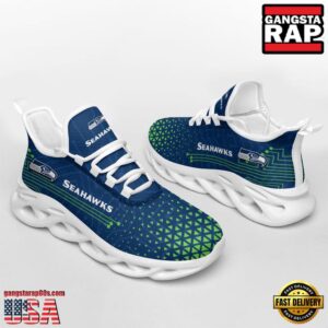 National Football League Seattle Seahawks Electrical Circuit Sport Team Air Max Shoes Air Cushion Sneakers