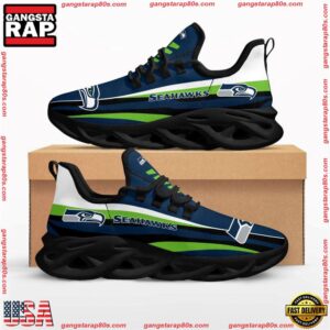 National Football League Seattle Seahawks Max Soul Running Shoes