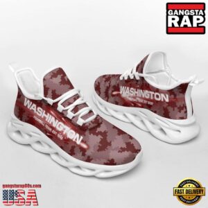 National Football League Washington Football Team Knitted Camouflage Sport Team Air Max Shoes Air Cushion Sneakers