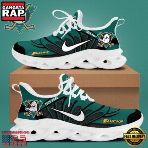 National Hockey League Custom NameAnaheim Ducks New Design 2025 Air Max Shoes Air Cushion Sneakers
