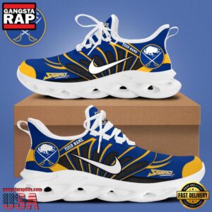 National Hockey League Custom NameBuffalo Sabres New Design 2025 Air Max Shoes Air Cushion Sneakers