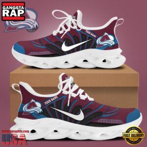 National Hockey League Custom NameColorado Avalanche New Design 2025 Air Max Shoes Air Cushion Sneakers