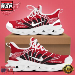 National Hockey League Custom NameDetroit Red Wings New Design 2025 Air Max Shoes Air Cushion Sneakers