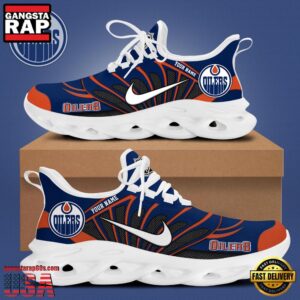 National Hockey League Custom NameEdmonton Oilers New Design 2025 Air Max Shoes Air Cushion Sneakers