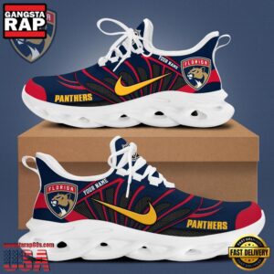 National Hockey League Custom NameFlorida Panthers New Design 2025 Air Max Shoes Air Cushion Sneakers