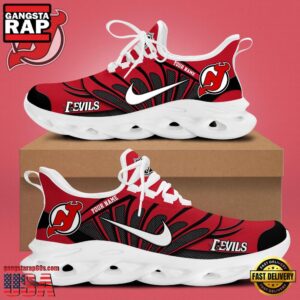 National Hockey League Custom NameNew Jersey Devils New Design 2025 Air Max Shoes Air Cushion Sneakers