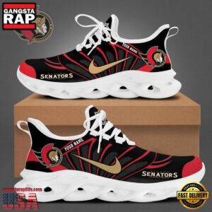National Hockey League Custom NameOttawa Senators New Design 2025 Air Max Shoes Air Cushion Sneakers