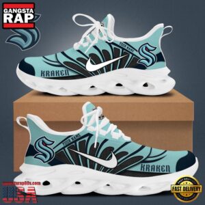 National Hockey League Custom NameSeattle Kraken New Design 2025 Air Max Shoes Air Cushion Sneakers