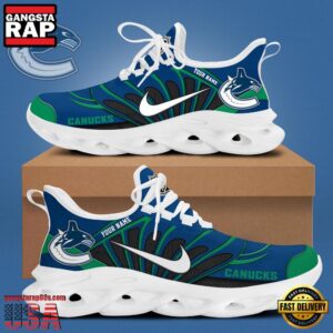 National Hockey League Custom NameVancouver Canucks New Design 2025 Air Max Shoes Air Cushion Sneakers
