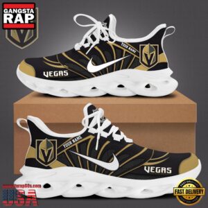 National Hockey League Custom NameVegas Golden Knights New Design 2025 Air Max Shoes Air Cushion Sneakers
