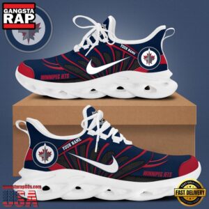 National Hockey League Custom NameWinnipeg Jets New Design 2025 Air Max Shoes Air Cushion Sneakers