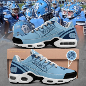 North Carolina Football Custom Name For Fans Shoes - - Carolina Tar Heels Shirt