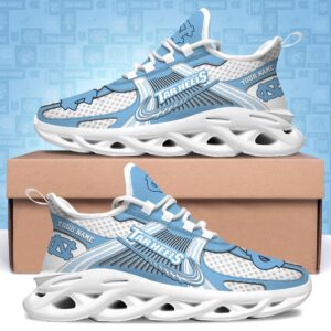 North Carolina Tar Heels Clunky Sneakers Custom Your Name, Sport Sneakers, Sport Gifts For Fan, Gifts For Him
