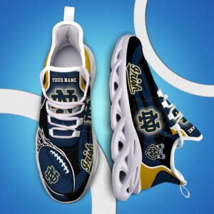 Notre Dame Fighting Irish White C Sneakers 2025 Version Personalized Your Name 090
