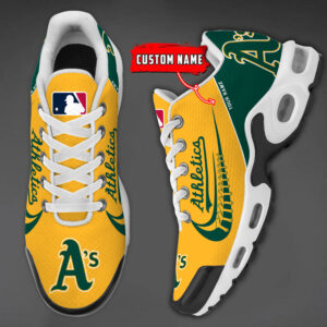 Oakland Athletics Team Logo Baseball God Wings Air Max Shoes Sneaker
