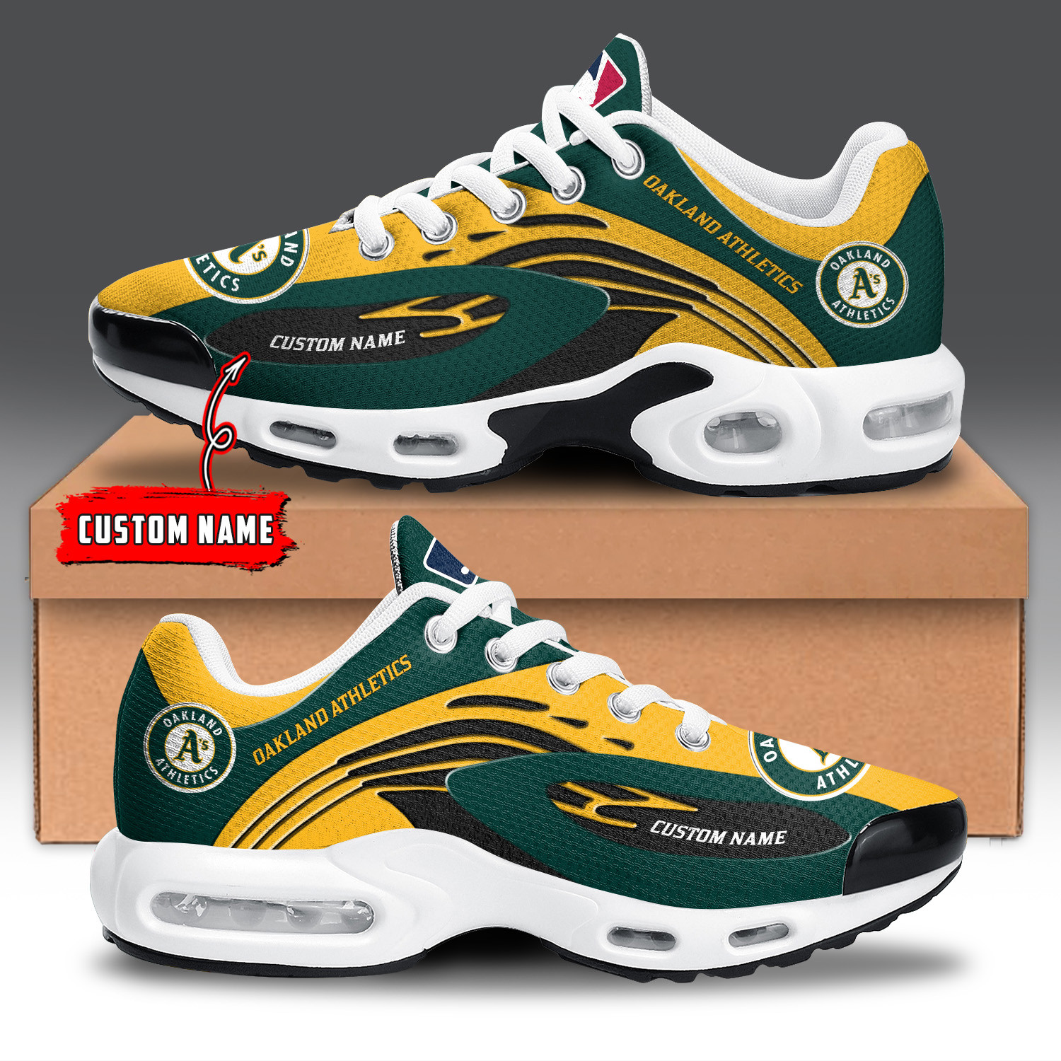 Oakland Athletics Air Max Plus Shoes Sneakers For Men And Women 1 Oakland Athletics Air Max Plus Shoes Sneakers For Men And Women