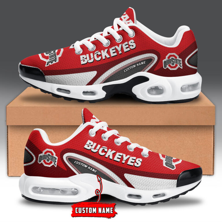 Ohio State Buckeyes Personalized Name Team Logo Mix Colors Oval Line Air Max Shoes Air Cushion Sneakers 1 Ohio State Buckeyes Personalized Name Team Logo Mix Colors Oval Line Air Max Shoes Air Cushion Sneakers