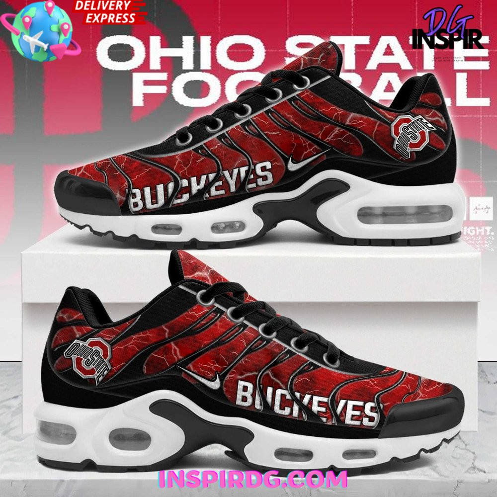 Ohio State Buckeyes Air Max Plus Shoes Sneakers For Men And Women 1 Ohio State Buckeyes Air Max Plus Shoes Sneakers For Men And Women