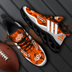 Oklahoma State Cowboys Black Max Soul Shoes 2025 Versions Custom Name 466