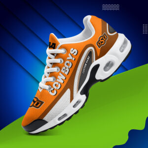 Oklahoma State Cowboys Personalized Name Team Logo Mix Colors Oval Line Air Max Shoes Air Cushion Sneakers