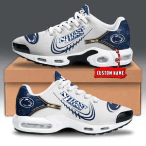 Penn State Nittany Lions Personalized Name Team Logo Mix Colors Zipped Line Air Max Shoes Air Cushion Sneakers