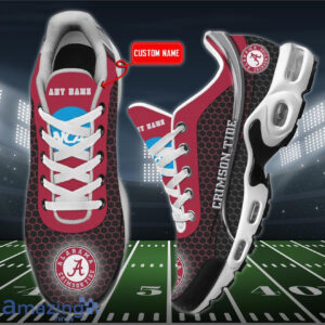 Personalized Alabama Crimson Tide Team Logo Hexagon Pattern Team Color Air Max Shoes Air Cushion Sneakers