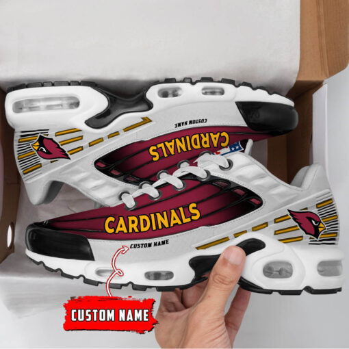 Personalized Arizona Cardinals Black And Team Color Stripes White Shoes Air Cushion Sneakers 1 Personalized Arizona Cardinals Black And Team Color Stripes White Shoes Air Cushion Sneakers