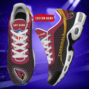 Personalized Arizona Cardinalsteam Logo Hexagon Pattern Team Color Air Max Shoes Air Cushion Sneakers