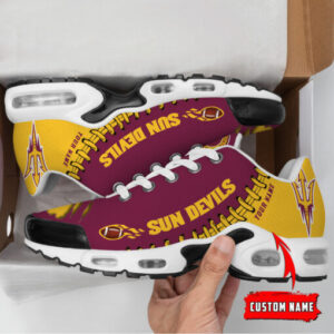 Personalized Arizona State Sun Devils Team Logo Pattern Air Max Shoes Air Cushion Sneakers