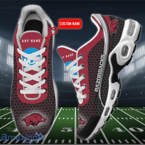 Personalized Arkansas Razorbacks Team Logo Hexagon Pattern Team Color Air Max Shoes Air Cushion Sneakers