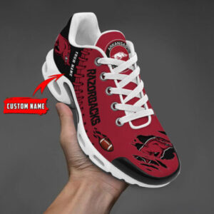 Personalized Arkansas Razorbacks Team Logo Pattern Air Max Shoes Air Cushion Sneakers