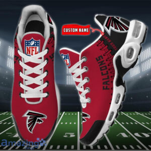 Personalized Atlanta Falcons Team Logo Rugby Ball Pattern Air Max Shoes Air Cushion Sneakers