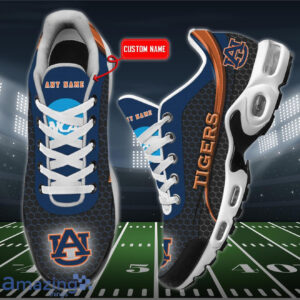 Personalized Auburn Tigers Team Logo Hexagon Pattern Team Color Air Max Shoes Air Cushion Sneakers